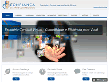 Tablet Screenshot of contabilidadeconfianca.com.br